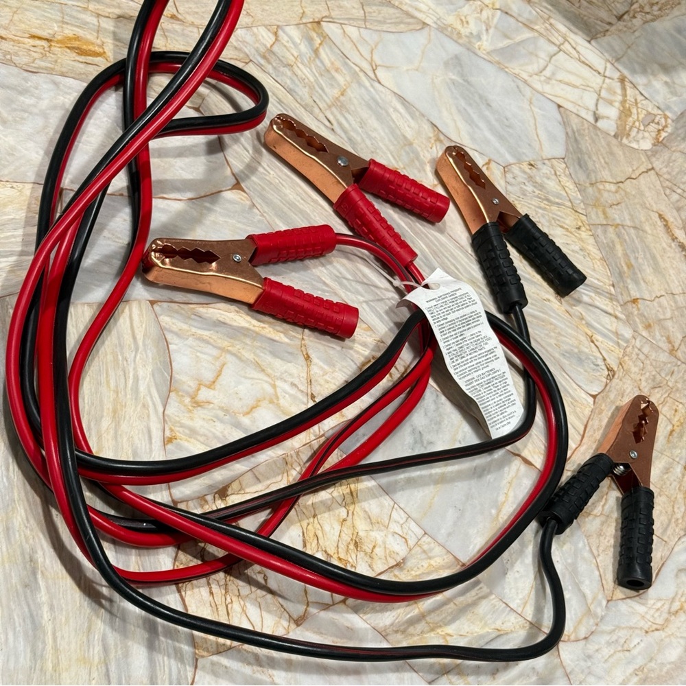 Red and Black Jumper Cables Heavy High‎ Quality